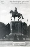 Riga. Das Denkmal Peter des Grossen