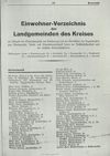 Einwohner-Verzeichnis der Landgemeinden des Kreises/Antoniwald