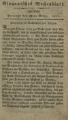 [Glogauisches Wochenblatt]