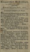 [Glogauisches Wochenblatt]