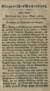 [Glogauisches Wochenblatt]