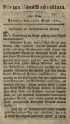 [Glogauisches Wochenblatt]