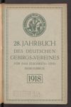 [Jahrbuch des Deutschen Gebirgsvereins für das Jeschken- und Isergebirge in Reichenberg und des Deutschen Gebirgsvereins für Gablonz a.N. und Umgebung]