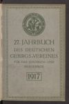 [Jahrbuch des Deutschen Gebirgsvereins für das Jeschken- und Isergebirge in Reichenberg und des Deutschen Gebirgsvereins für Gablonz a.N. und Umgebung]