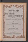 [Jahrbuch des Deutschen Gebirgsvereins für das Jeschken- und Isergebirge in Reichenberg und des Deutschen Gebirgsvereins für Gablonz a.N. und Umgebung]