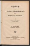 [Jahrbuch des Deutschen Gebirgsvereins für das Jeschken- und Isergebirge in Reichenberg und des Deutschen Gebirgsvereins für Gablonz a.N. und Umgebung]