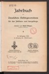 [Jahrbuch des Deutschen Gebirgsvereins für das Jeschken- und Isergebirge in Reichenberg und des Deutschen Gebirgsvereins für Gablonz a.N. und Umgebung]