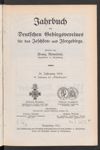 [Jahrbuch des Deutschen Gebirgsvereins für das Jeschken- und Isergebirge in Reichenberg und des Deutschen Gebirgsvereins für Gablonz a.N. und Umgebung]