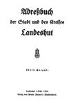 [Adreßbuch der Stadt und des Kreises Landeshut]