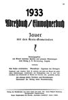 [Adreßbuch, Einwohnerbuch Jauer mit den Kreis-Gemeinden]