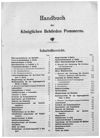 Handbuch der königlichen Behörden Pommerns