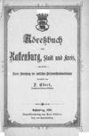 [Adreßbuch von Rastenburg, Stadt u. Kreis]