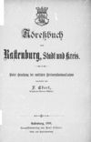 [Adreßbuch von Rastenburg, Stadt u. Kreis]