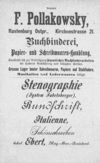 [Adreßbuch von Rastenburg, Stadt u. Kreis]