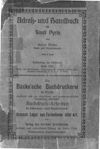 [Adreß- und Handbuch der Stadt Pyritz]