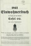 [Einwohnerbuch der Stadt und des Kreises Cosel O.S. mit allen Gemeinden]