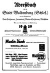 [Adreßbuch für die Stadt Waldenburg (Schles.) und die Nachbarorte Bad Salzbrunn, Hermsdorf, Nieder-Salzbrunn, Weißstein]