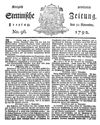 [Königlich privilegirte Stettinische Zeitung]