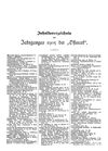 Inhaltsverzeichnis des Jahrganges 1905