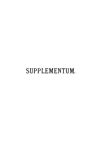 Supplementum