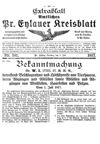 [Amtliches Preussisch Eylauer Kreisblatt]