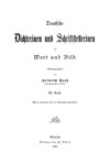 [Deutsche Dichterinen und Schriftstellerinen in Wort und Bild]