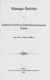 [Sitzungsberichte der Gesellschaft für Geschichte und Altertumskunde der Ostseeprovinzen Russlands]