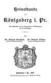 Heimatkunde von Königsberg i. Pr.