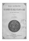 [Das älteste Stadtbuch der Stadt Garz auf der Insel Rügen]