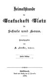 Heimathkunde der Grafschaft Glatz in Schule und Haus