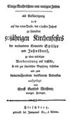 Einige Nachrichten von vorigen Zeiten als Ankündigung des auf den 27ten Decbr. des 1791sten Jahres zu feiernden 50jährigen Kirchenfestes der verbundnen Gemeinde Spiller und Johnsdorf