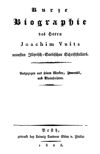 Kurze Biographie des Herrn Joachim Vuits, neuesten illyrisch-serbischen Schriftstellers