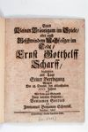 [Einen kleinen Bräutigam im Spiele, aber auch geschwindem Nachfolger im Tode, Ernst Gotthelff Scharff, begleiteten am Tage seiner Beerdigung, welches der 28. Decemb. des ablauffenden 1717. Jahres war, ...]