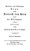 [Wilkina- und Niflunga-Saga oder Dietrich von Bern und die Nibelungen]