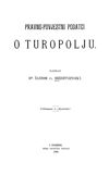 [Pravno-povjestni podatci o Turopolju]