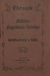 Chronik des Militär-Begräbnis-Vereins zu Greiffenberg i.Schl.