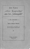 Fritz Reuters "oller Kapteihn" aus der "Festungstid"