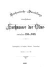 Zeichnerische Darstellung verschiedener Hochwasser der Oder zwischen 1831 u. 1899