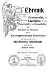 Chronik von Siemianowitz, Laurahütte, Fannygrube und Georgshütte