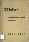 25jähriges Bestehen der offenen Handelsgesellschaft Gustav Noeske und Kirstein Schneidemühl