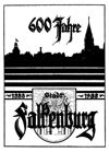 Beiträge zur Geschichte der Stadt Falkenburg