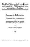 Die Oberflächengestalt von Pomesanien und ihre Abhängigkeit vom geologischen Aufbau