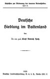 Deutsche Siedlung im Baltenland