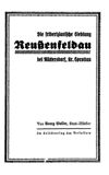 Die friderizianische Siedlung Reußenfeldau bei Rückersdorf, Kr. Sprottau