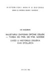 Najstariji zapisnik opcine Osijek - Tvrdava od 1705 do 1746 godine
