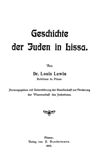 Geschichte der Juden in Lissa