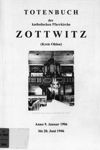 Totenbuch der katholischen Pfarrkirche Zottwitz (Kreis Ohlau)