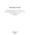 [Mitteilungen]