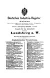 [Adreßbuch Landsberg (Warthe) und Bürgerwiesen]