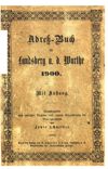 [Adreßbuch Landsberg (Warthe) und Bürgerwiesen]